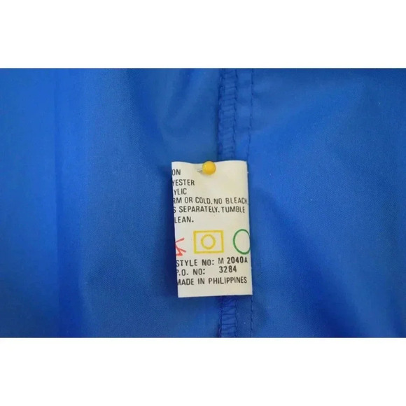 Pacific Trail XL Blue Nylon Windbreaker Jacket For Men - Picture 7 of 7